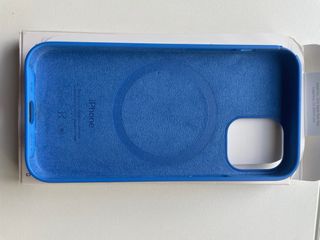Custodia iPhone 12 mini in silicone Magsafe Blu
