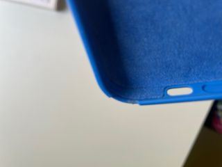 Custodia iPhone 12 mini in silicone Magsafe Blu