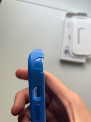 Custodia iPhone 12 mini in silicone Magsafe Blu