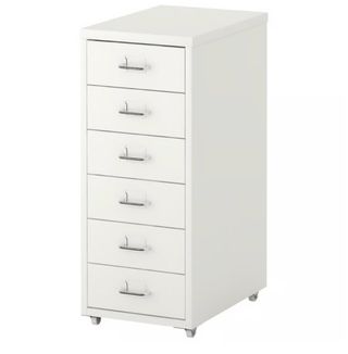 Cajonera Ikea Helmer Blanca Metálica