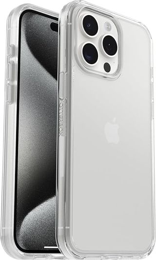 Otterbox Funda para iPhone 15 Pro MAX Symmetry Clear,Resistente a Golpes y caídas,Fina,Testada 3X con los estándares Militares a