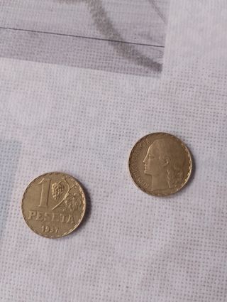 1 Peseta 1937 Moneda Española
