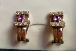 Pendientes con gemas preciosas