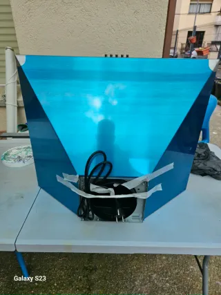 Campana extractora Cata azul