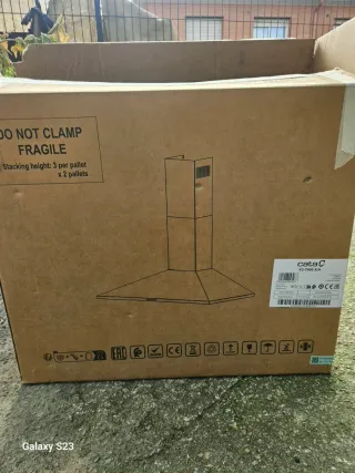 Campana extractora Cata azul