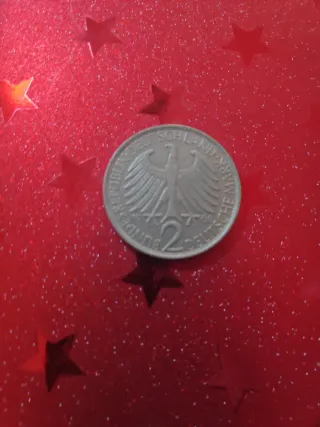 3 Monedas Alemanas 1962-1966 y 2 Marcos 1966.