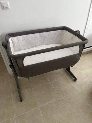 Minicuna Colecho Babify Gris Casi Nueva