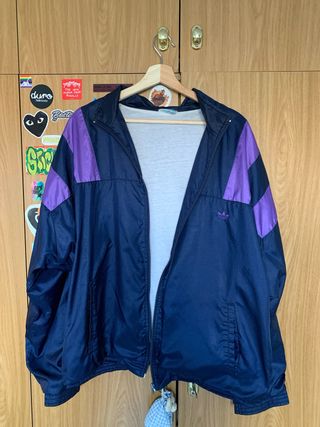 Chaqueta Adidas Vintage Azul y Morado