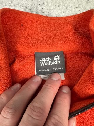 Forro Polar Jack Wolfskin Naranja Media Cremallera