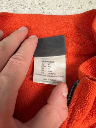 Forro Polar Jack Wolfskin Naranja Media Cremallera