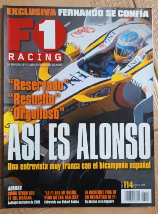 Revista F1 Racing - Entrevista a Alonso