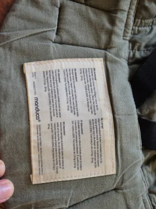 Mochila Portabebés Manduca First PureCotton Gris