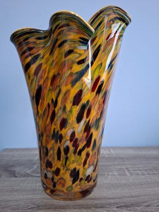 Vaso vetro Murano Fazzoletto tipo Venini