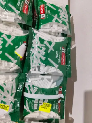 Lote 32 piezas tacos pared