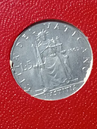 Monete Vaticano 1965 senza argento