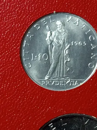 Monete Vaticano 1965 senza argento