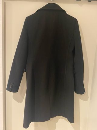 Abrigo Mango Lana Negro