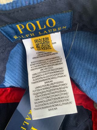 Gorra Polo Ralph Lauren Azul Corduroy