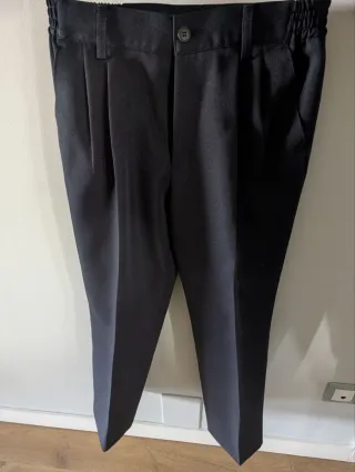 Traje de comunión niño azul marino y dorado