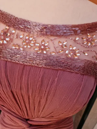 Vestido Rosa Clara Joya Espectacular  costó 780 eu