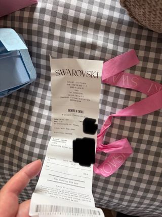 Reloj Swarovski Cronógrafo Negro y Plateado