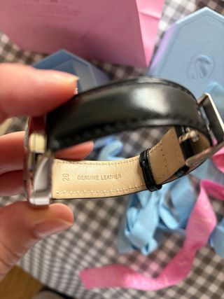 Reloj Swarovski Cronógrafo Negro y Plateado