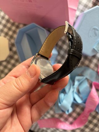 Reloj Swarovski Cronógrafo Negro y Plateado