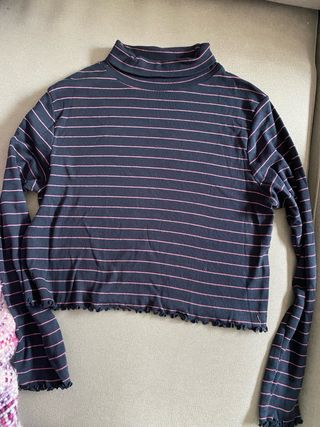 Camisetas Stradivarius, Bershka y PInk Pomel