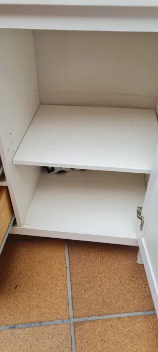 Mueble recibidor blanco madera