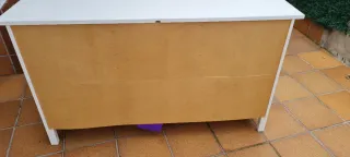 Mueble recibidor blanco madera