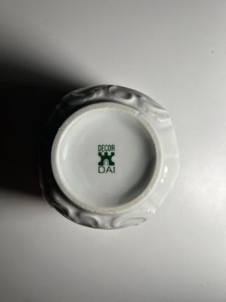 Macetero mini porcelana flores