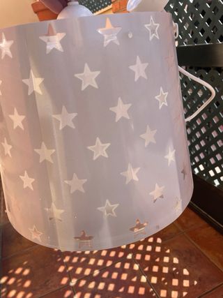 Lámpara infantil estrellas fluorescente