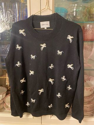 Jersey Bimba y Lola Negro Talla S Unicornios