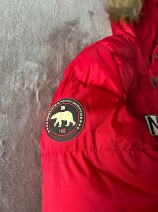 Parka Geographical Norway Roja con Capucha