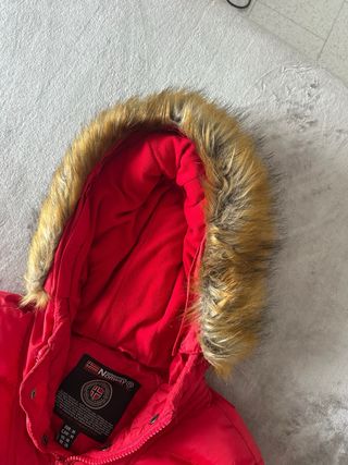 Parka Geographical Norway Roja con Capucha