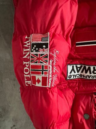 Parka Geographical Norway Roja con Capucha