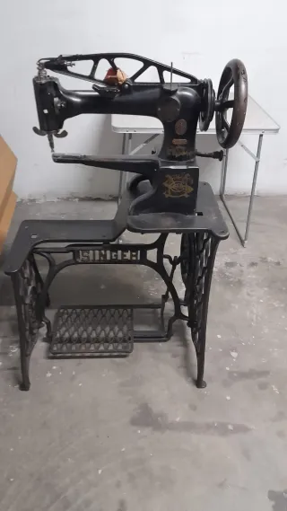 Máquina de coser zapatero Singer antigua no envío.