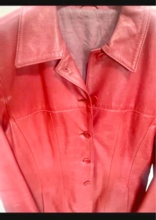 Chaquetón piel auténtica de ovino tres cuartas