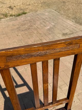 Sillas comedor antiguas madera 6 unidades.