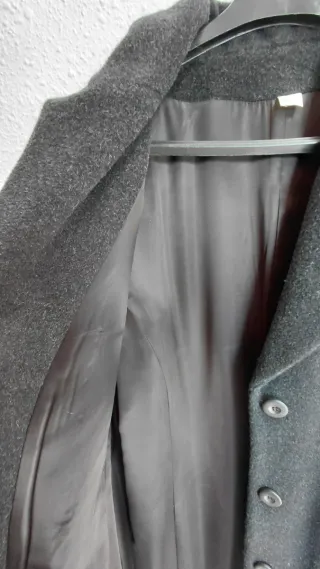 ABRIGO LARGO LANA & MOHAIR - Talla 44 - CALIDAD