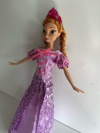 Muñeca Anna Frozen Vestido Morado Princesa