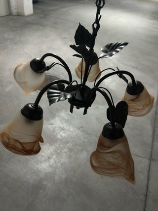 Lámparas Vintage Cristal y Metal