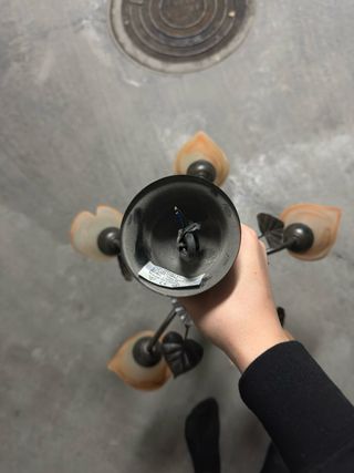 Lámparas Vintage Cristal y Metal