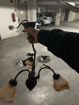 Lámparas Vintage Cristal y Metal