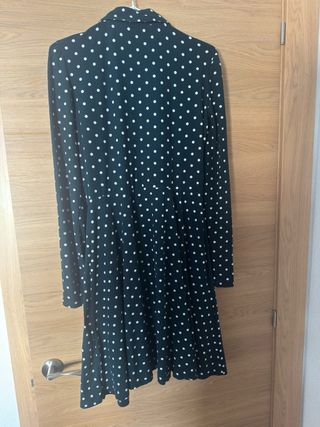Vestido camisero lunares talla L