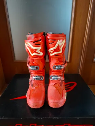 Botas Alpinestars Tech 10 Vermelhas