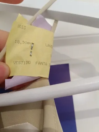 Vestido Cordon T.42 Beige Fiesta