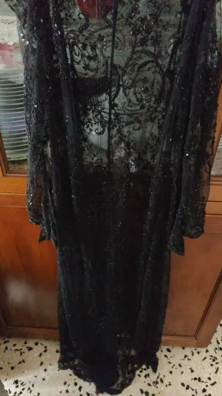 Abito da sera cerimonia vestito nero donna