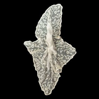 Pañuelo encaje Carrickmacross antiguo