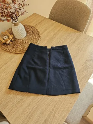 Falda mini de vestir azul